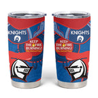 NRL Knights NAIDOC Week Tumbler Cup Keep The Fire Burning Indigenous Art