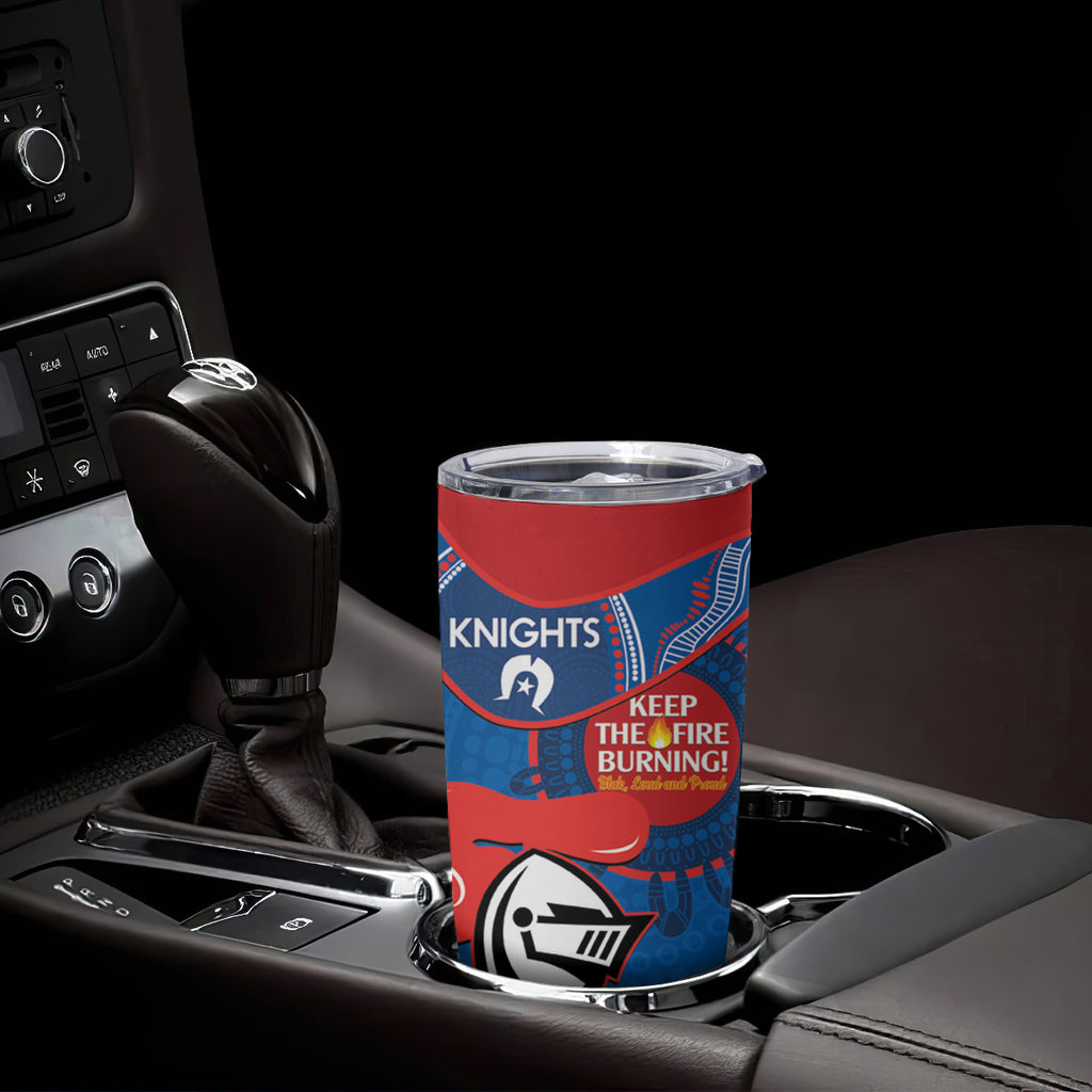 NRL Knights NAIDOC Week Tumbler Cup Keep The Fire Burning Indigenous Art
