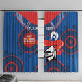 Custom NRL Knights NAIDOC Week Window Curtain Keep The Fire Burning Indigenous Art