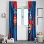 Custom NRL Knights NAIDOC Week Window Curtain Keep The Fire Burning Indigenous Art