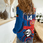 Custom NRL Knights NAIDOC Week Women Casual Shirt Keep The Fire Burning Indigenous Art