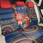 Custom NRL Roosters NAIDOC Week Back Car Seat Cover Keep The Fire Burning Indigenous Art