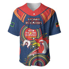 Custom NRL Roosters NAIDOC Week Baseball Jersey Keep The Fire Burning Indigenous Art