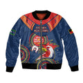 Custom NRL Roosters NAIDOC Week Bomber Jacket Keep The Fire Burning Indigenous Art