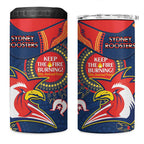NRL Roosters NAIDOC Week 4 in 1 Can Cooler Tumbler Keep The Fire Burning Indigenous Art