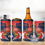 NRL Roosters NAIDOC Week 4 in 1 Can Cooler Tumbler Keep The Fire Burning Indigenous Art