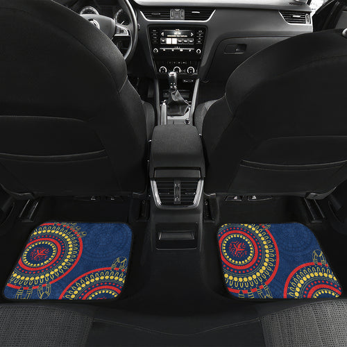Custom NRL Roosters NAIDOC Week Car Mats Keep The Fire Burning Indigenous Art