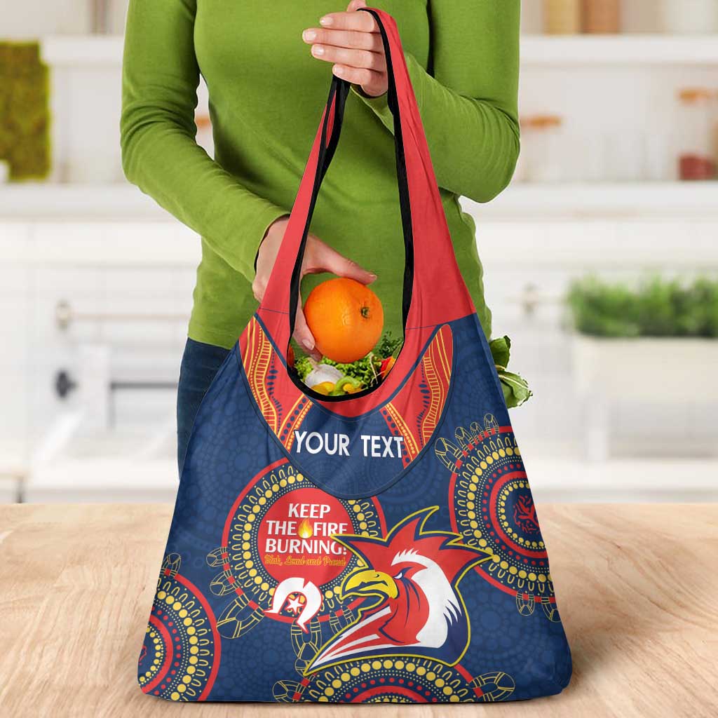 Custom NRL Roosters NAIDOC Week Grocery Bag Keep The Fire Burning Indigenous Art