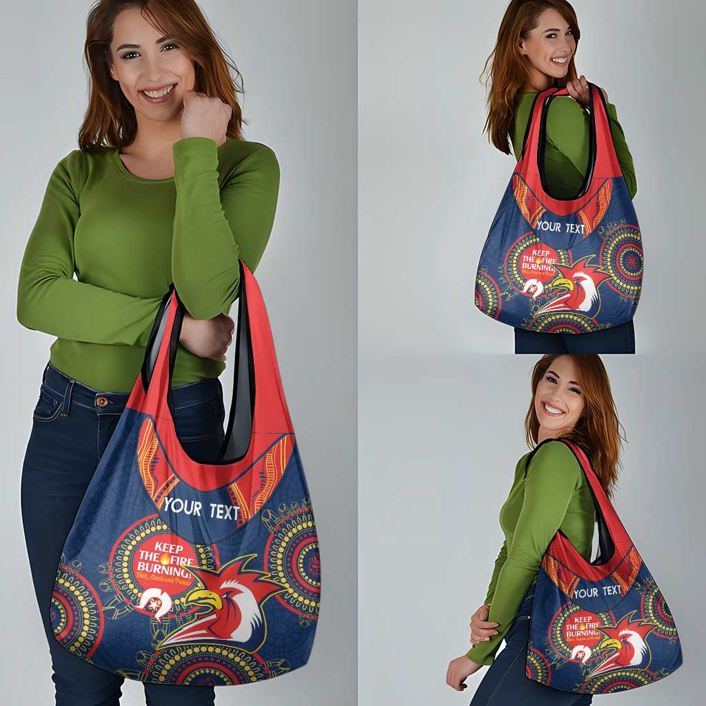 Custom NRL Roosters NAIDOC Week Grocery Bag Keep The Fire Burning Indigenous Art