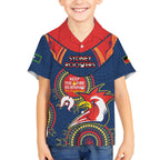Custom NRL Roosters NAIDOC Week Hawaiian Shirt Keep The Fire Burning Indigenous Art