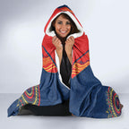 Custom NRL Roosters NAIDOC Week Hooded Blanket Keep The Fire Burning Indigenous Art