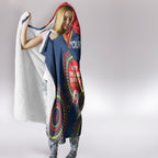 Custom NRL Roosters NAIDOC Week Hooded Blanket Keep The Fire Burning Indigenous Art