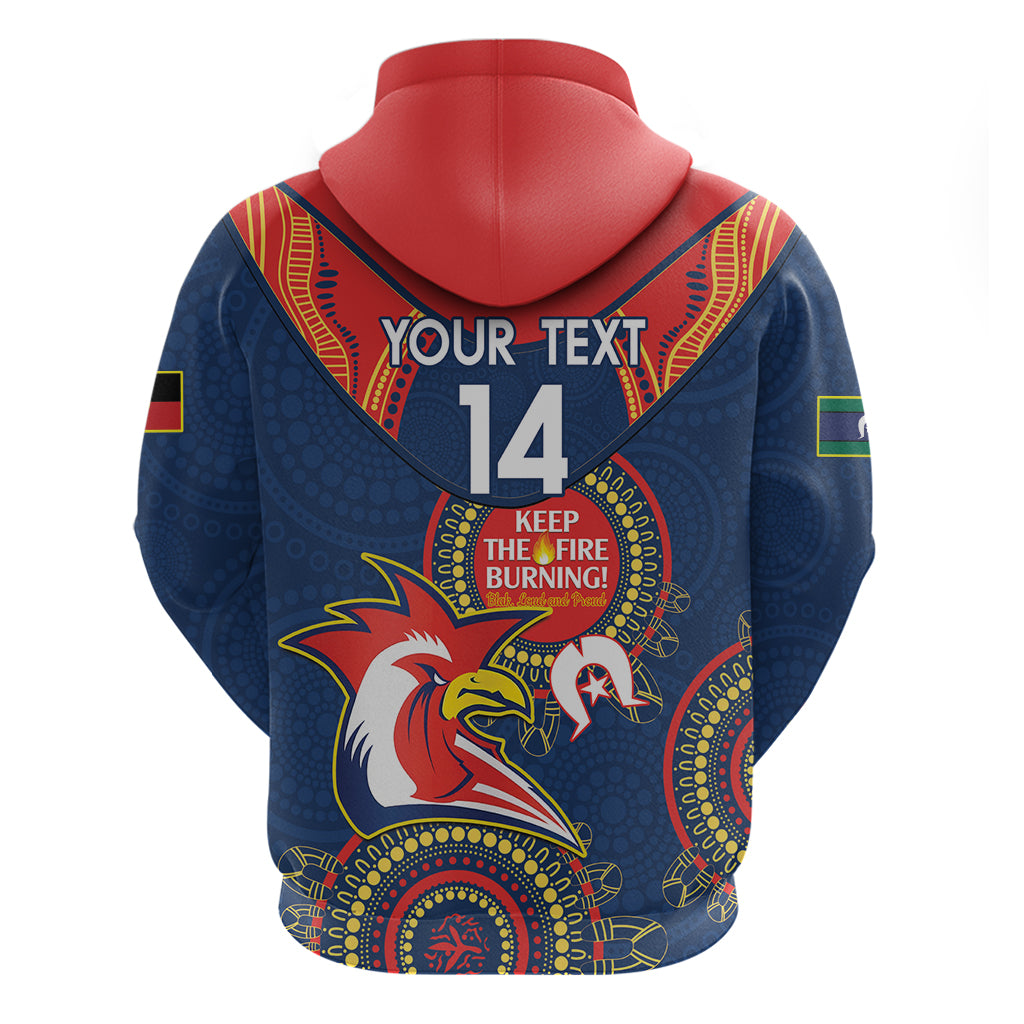 Custom NRL Roosters NAIDOC Week Hoodie Keep The Fire Burning Indigenous Art