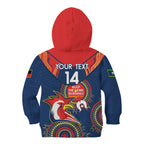 Custom NRL Roosters NAIDOC Week Kid Hoodie Keep The Fire Burning Indigenous Art