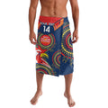 Custom NRL Roosters NAIDOC Week Lavalava Keep The Fire Burning Indigenous Art