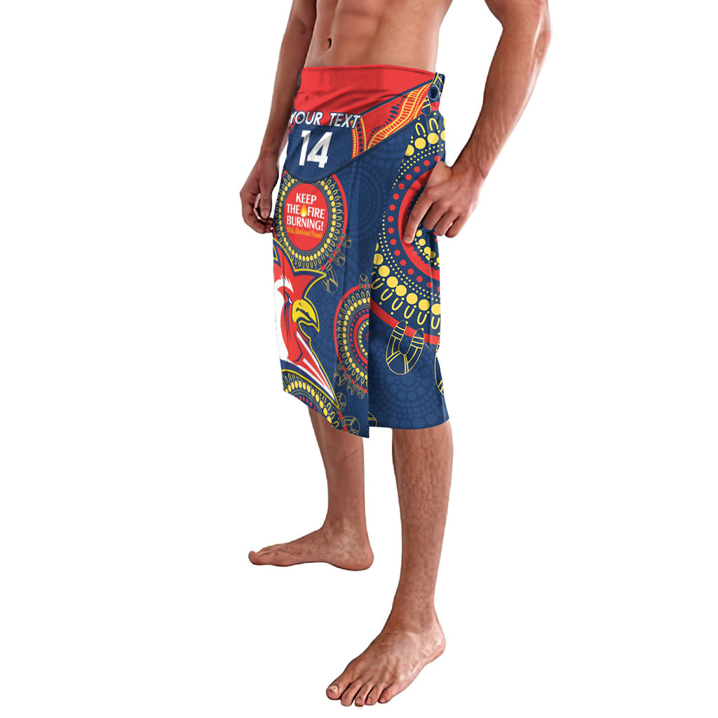 Custom NRL Roosters NAIDOC Week Lavalava Keep The Fire Burning Indigenous Art