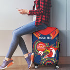 Custom NRL Roosters NAIDOC Week Luggage Cover Keep The Fire Burning Indigenous Art