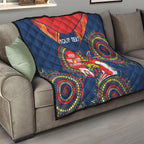 Custom NRL Roosters NAIDOC Week Quilt Keep The Fire Burning Indigenous Art