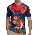 Custom NRL Roosters NAIDOC Week Rugby Jersey Keep The Fire Burning Indigenous Art