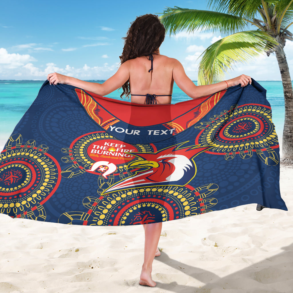 Custom NRL Roosters NAIDOC Week Sarong Keep The Fire Burning Indigenous Art