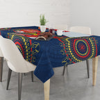 Custom NRL Roosters NAIDOC Week Tablecloth Keep The Fire Burning Indigenous Art