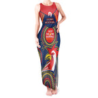 Custom NRL Roosters NAIDOC Week Tank Maxi Dress Keep The Fire Burning Indigenous Art