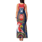 Custom NRL Roosters NAIDOC Week Tank Maxi Dress Keep The Fire Burning Indigenous Art