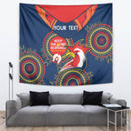 Custom NRL Roosters NAIDOC Week Tapestry Keep The Fire Burning Indigenous Art