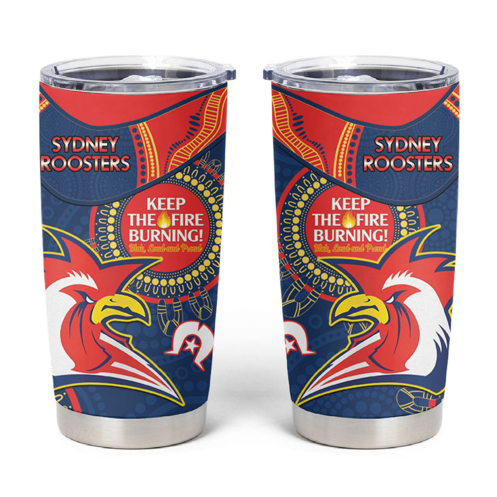 NRL Roosters NAIDOC Week Tumbler Cup Keep The Fire Burning Indigenous Art
