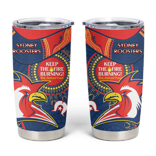 NRL Roosters NAIDOC Week Tumbler Cup Keep The Fire Burning Indigenous Art