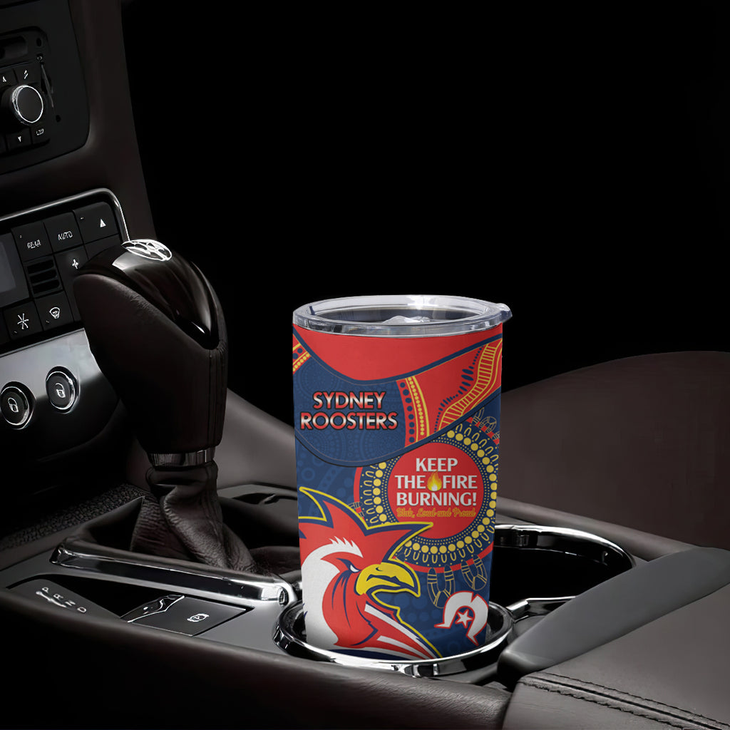 NRL Roosters NAIDOC Week Tumbler Cup Keep The Fire Burning Indigenous Art