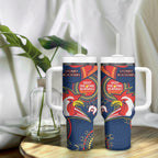 NRL Roosters NAIDOC Week Tumbler With Handle Keep The Fire Burning Indigenous Art