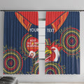 Custom NRL Roosters NAIDOC Week Window Curtain Keep The Fire Burning Indigenous Art