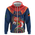 Custom NRL Roosters NAIDOC Week Zip Hoodie Keep The Fire Burning Indigenous Art