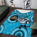 Custom NRL Sharks NAIDOC Week Area Rug Keep The Fire Burning Indigenous Art