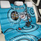 Custom NRL Sharks NAIDOC Week Back Car Seat Cover Keep The Fire Burning Indigenous Art
