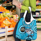 Custom NRL Sharks NAIDOC Week Grocery Bag Keep The Fire Burning Indigenous Art
