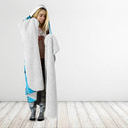 Custom NRL Sharks NAIDOC Week Hooded Blanket Keep The Fire Burning Indigenous Art