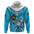 Custom NRL Sharks NAIDOC Week Hoodie Keep The Fire Burning Indigenous Art