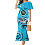 Custom NRL Sharks NAIDOC Week Mermaid Dress Keep The Fire Burning Indigenous Art