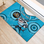 Custom NRL Sharks NAIDOC Week Rubber Doormat Keep The Fire Burning Indigenous Art