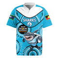 Custom NRL Sharks NAIDOC Week Rugby Jersey Keep The Fire Burning Indigenous Art