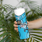 NRL Sharks NAIDOC Week Skinny Tumbler Keep The Fire Burning Indigenous Art