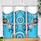 NRL Sharks NAIDOC Week Skinny Tumbler Keep The Fire Burning Indigenous Art