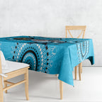 Custom NRL Sharks NAIDOC Week Tablecloth Keep The Fire Burning Indigenous Art