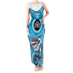 Custom NRL Sharks NAIDOC Week Tank Maxi Dress Keep The Fire Burning Indigenous Art