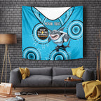Custom NRL Sharks NAIDOC Week Tapestry Keep The Fire Burning Indigenous Art