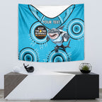 Custom NRL Sharks NAIDOC Week Tapestry Keep The Fire Burning Indigenous Art