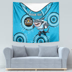Custom NRL Sharks NAIDOC Week Tapestry Keep The Fire Burning Indigenous Art