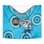 Custom NRL Sharks NAIDOC Week Tapestry Keep The Fire Burning Indigenous Art